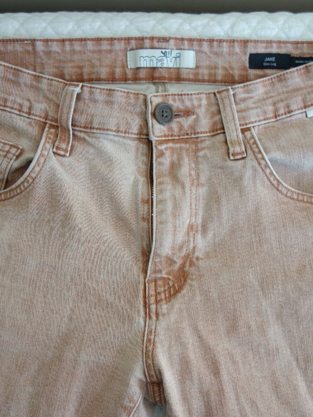 MAVI Jake Slim Leg Faded Light Rust Jeans – mens 33/34